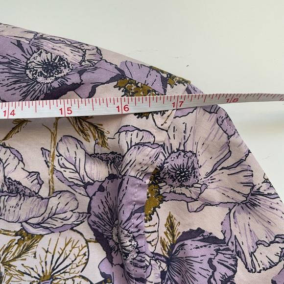 Duluth Trading | Lavender Floral Button Up Shirt - Picture 4 of 7
